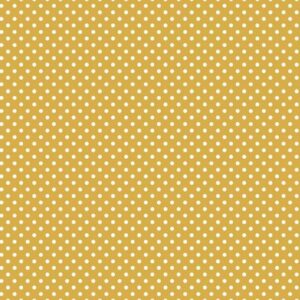 Jersey Punkte senf/weiss