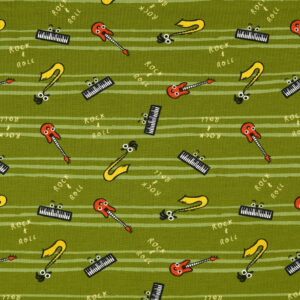 Sommersweat Instrumente, grün